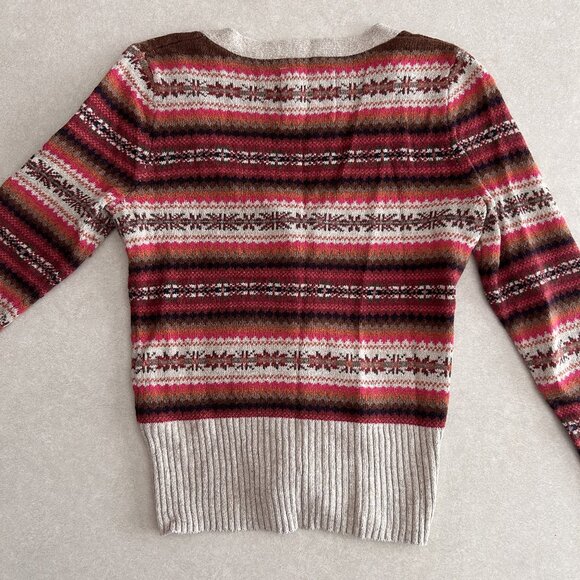 H&M L.O.G.G. Striped Fairisle Cardigan ASO Molly Hooper Sherlock - Picture 5 of 8